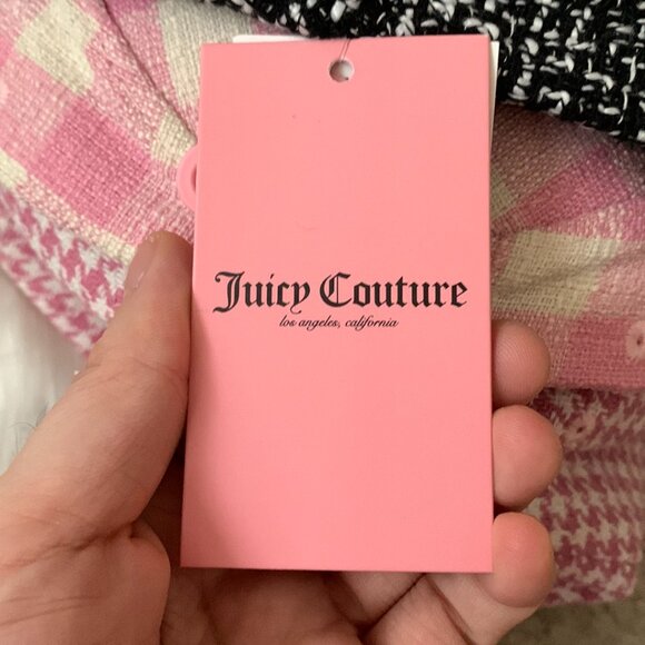 JUICY COUTURE Bow, Houndstooth, Tweed Baseball Caps Set of 3 NEW - Picture 9 of 9